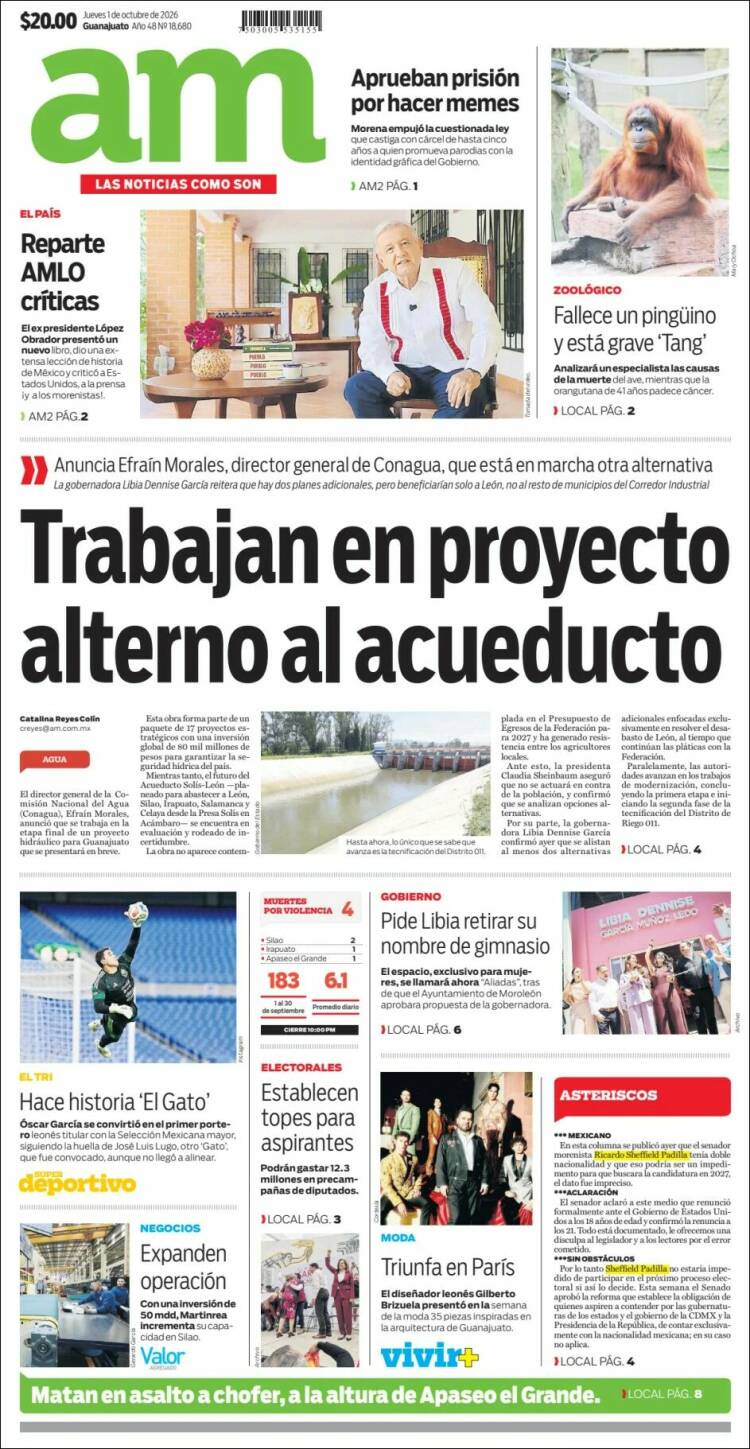 Portada de Al Día A.M. (M&eacute;xico)