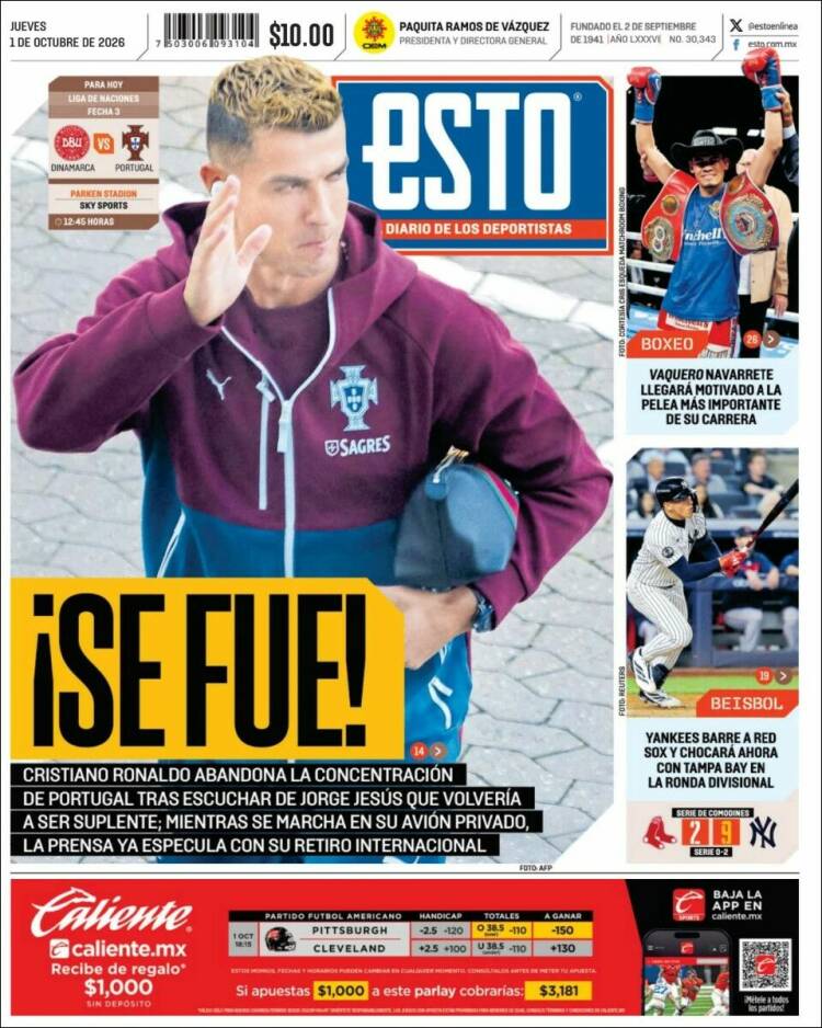Portada de Esto (M&eacute;xico)