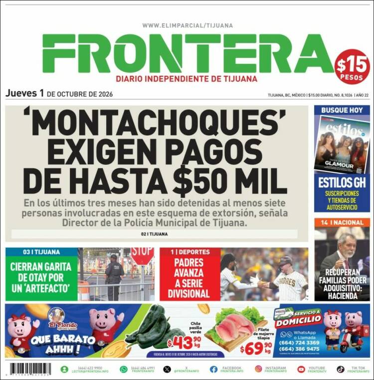 Portada de Frontera (M&eacute;xico)