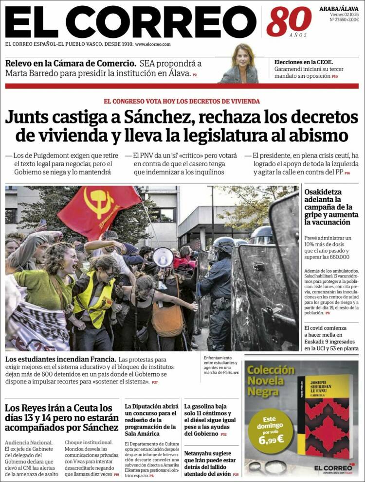 Portada de El Correo - Álava (Espa&ntilde;a)
