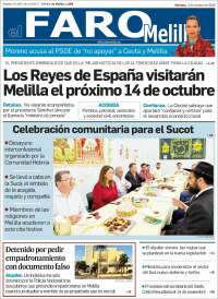 Portada de El Faro de Melilla (Espa&ntilde;a)