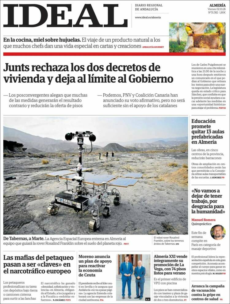 Portada de Ideal Almeria (Espa&ntilde;a)