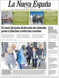 Portada de La Nueva España (Espa&ntilde;a)