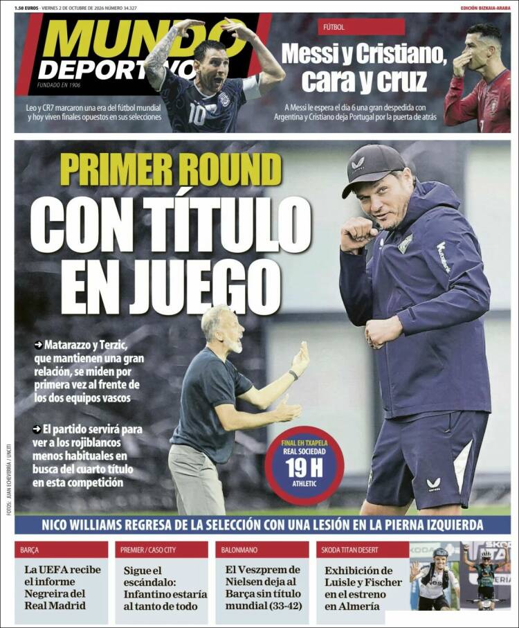 Portada de Mundo Deportivo Bizkaia (Espa&ntilde;a)