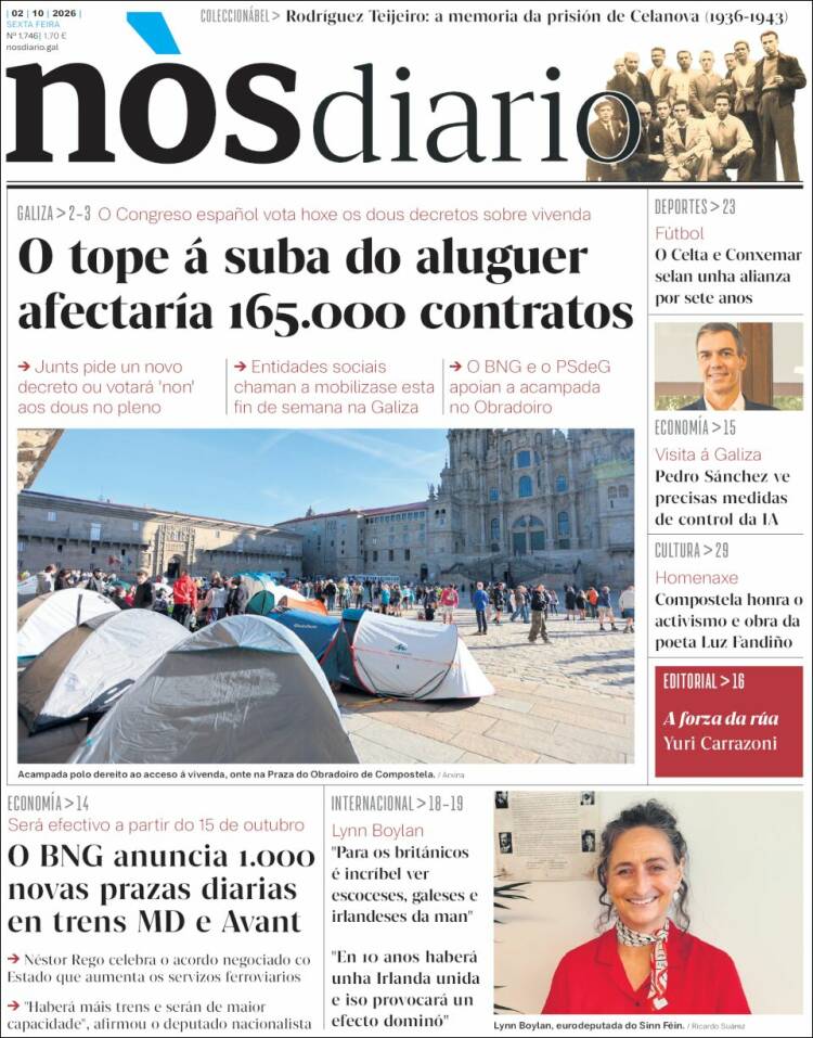 Portada de Nòs Diario (Espa&ntilde;a)
