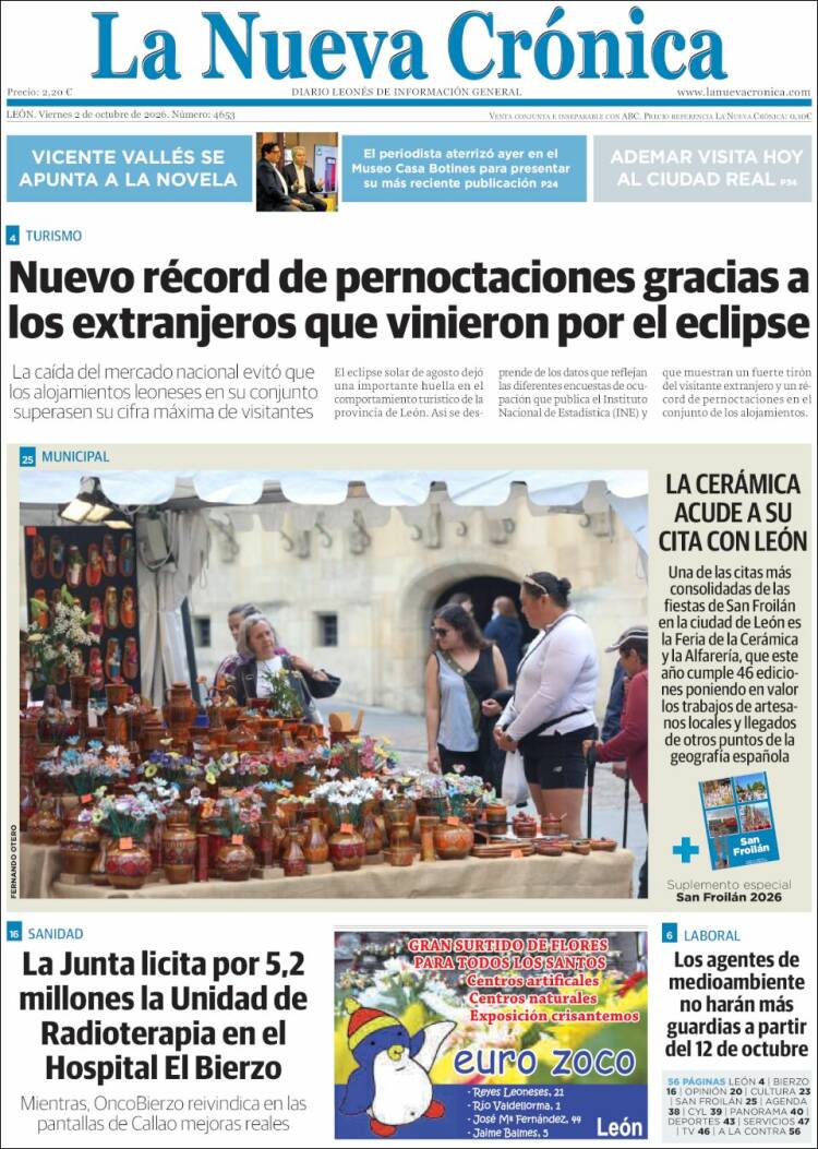 Portada de La Nueva Crónica (Espa&ntilde;a)