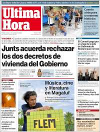 Portada de Última Hora (Espa&ntilde;a)