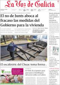 Portada de La Voz de Galicia (Espa&ntilde;a)