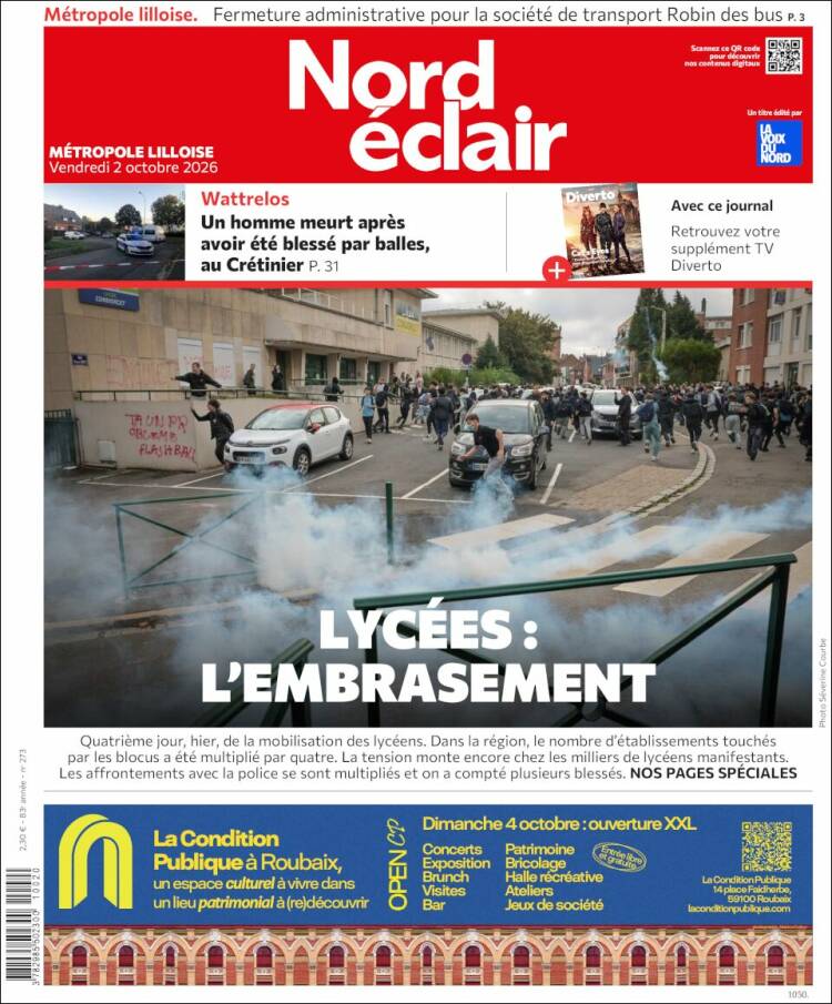 Portada de Nord Éclair (Francia)