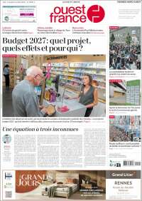 Portada de Ouest France (Francia)