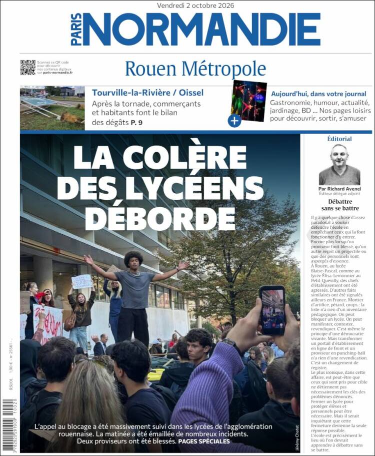 Portada de Paris Normandie (Francia)