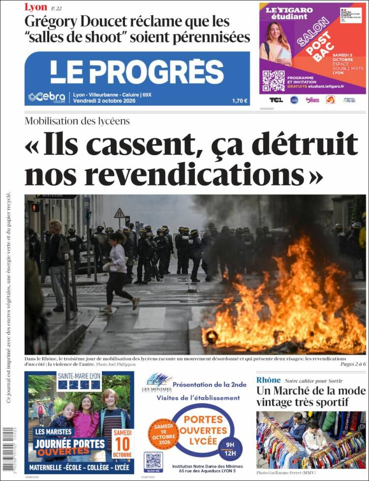 Portada de Progres de Fecamp (Francia)