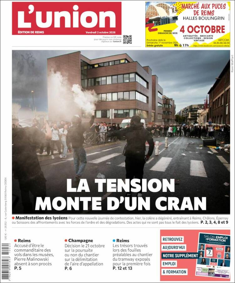 Portada de L'Union (Francia)