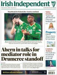 Portada de Irish Independent (Irlanda)