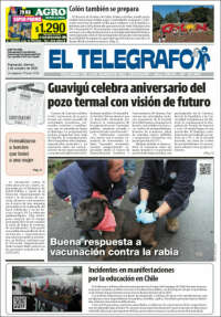 Portada de El Telégrafo (Uruguay)