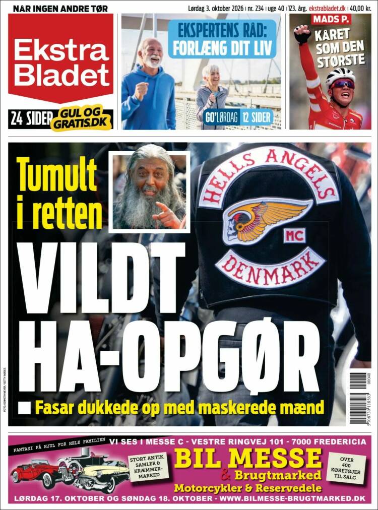 Portada de Ekstra Bladet (Dinamarca)