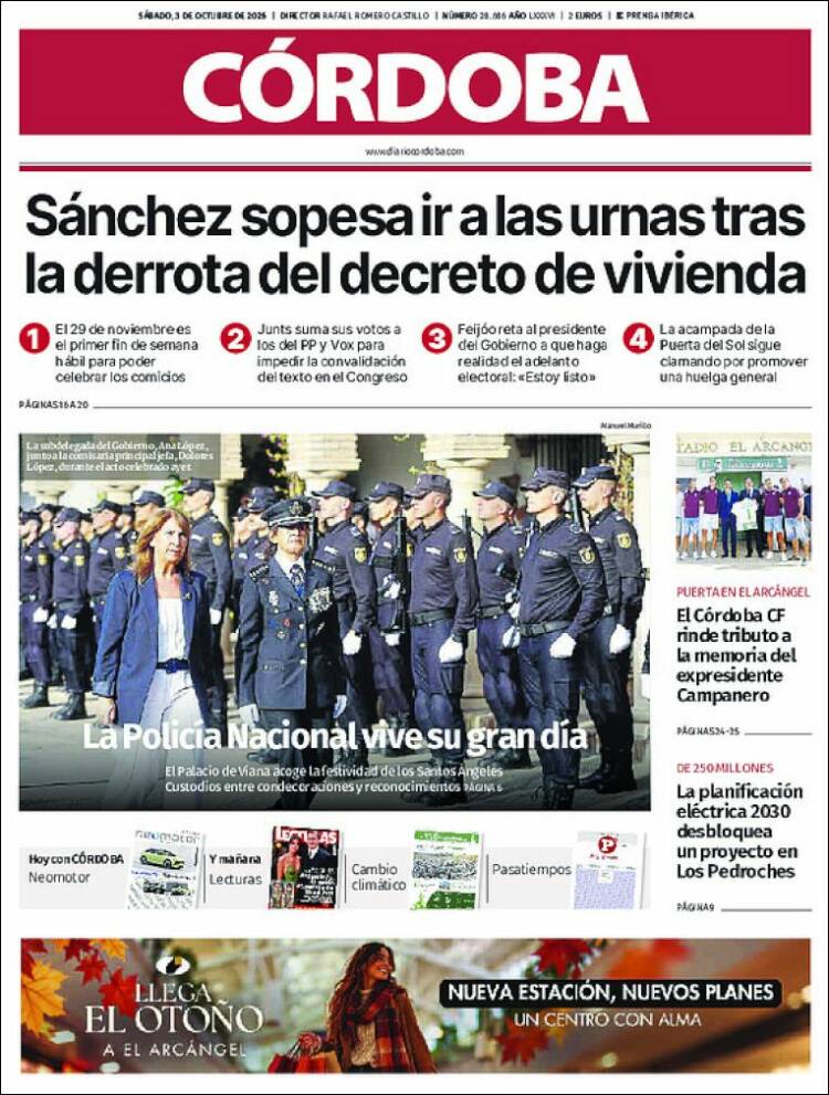 Portada de Diario de Córdoba (Espa&ntilde;a)