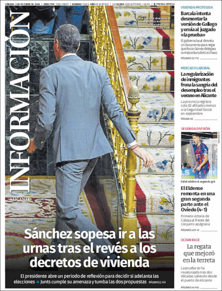 Portada de Diario Información (Espa&ntilde;a)