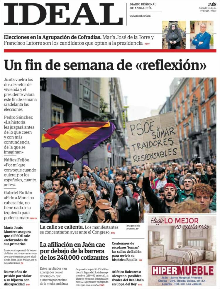 Portada de El Ideal de Jaén (Espa&ntilde;a)