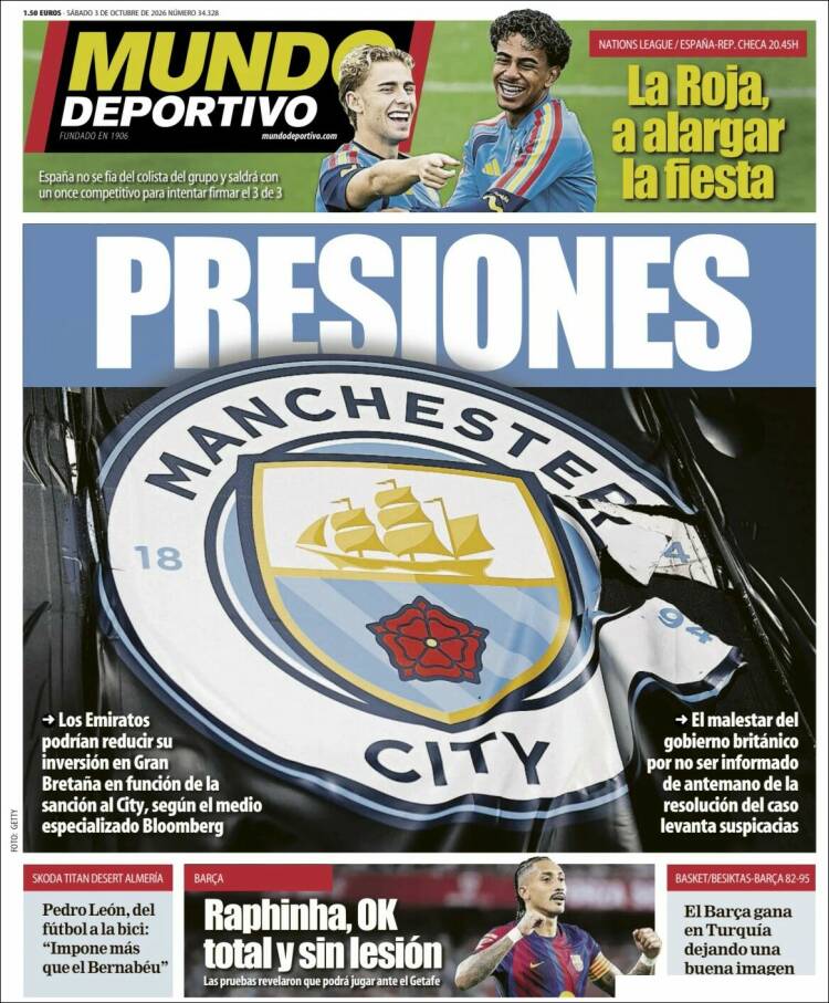 Portada de El Mundo Deportivo (Espa&ntilde;a)