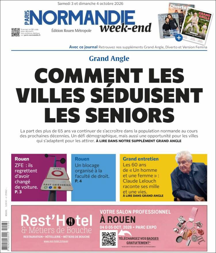 Portada de Paris Normandie (Francia)