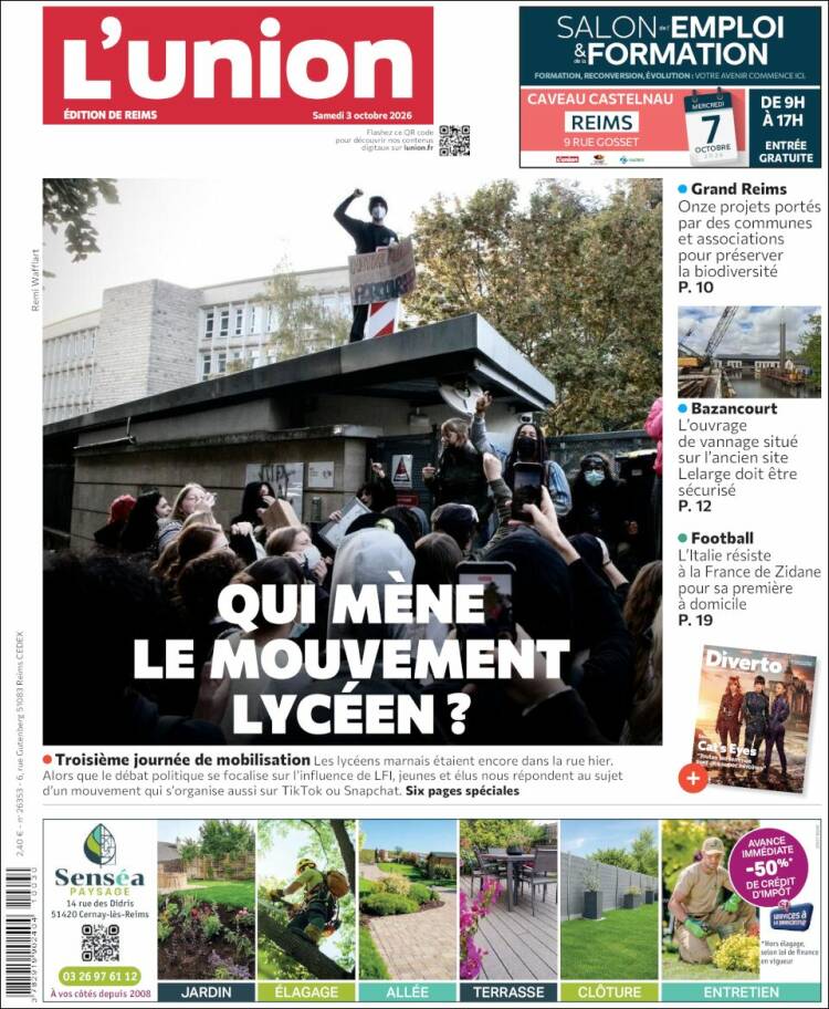 Portada de L'Union (Francia)