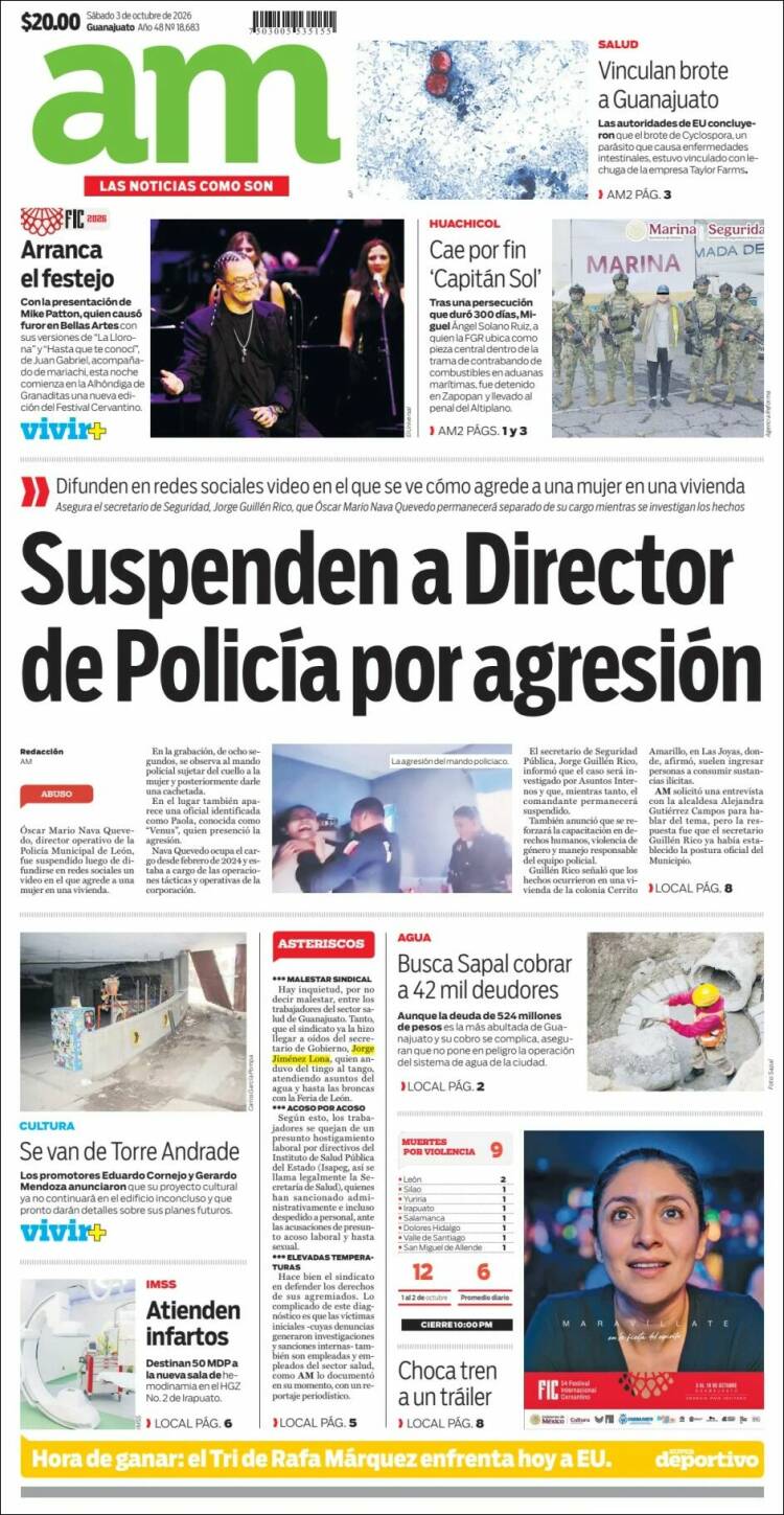 Portada de Al Día A.M. (M&eacute;xico)