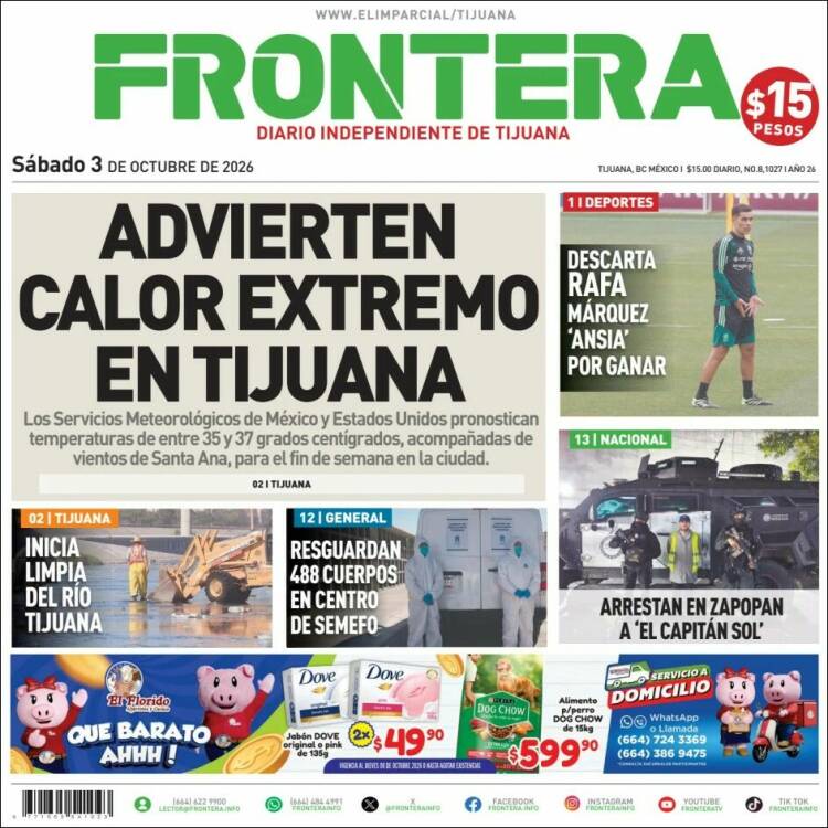 Portada de Frontera (M&eacute;xico)