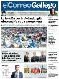 Portada de El Correo Gallego (Espa&ntilde;a)