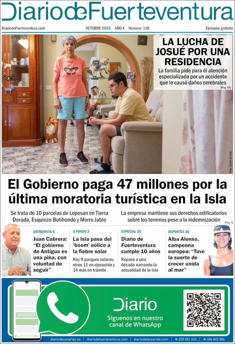 Portada de Diario de Fuerteventura (Espa&ntilde;a)