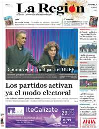 Portada de La Región de Ourense (Espa&ntilde;a)