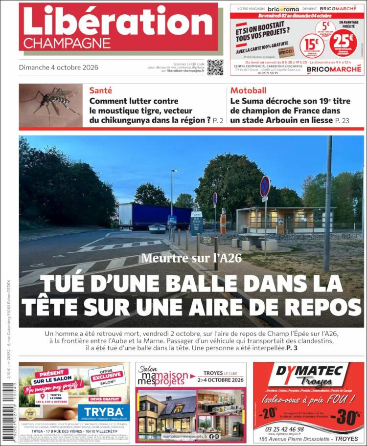 Portada de Libération Champagne (France)
