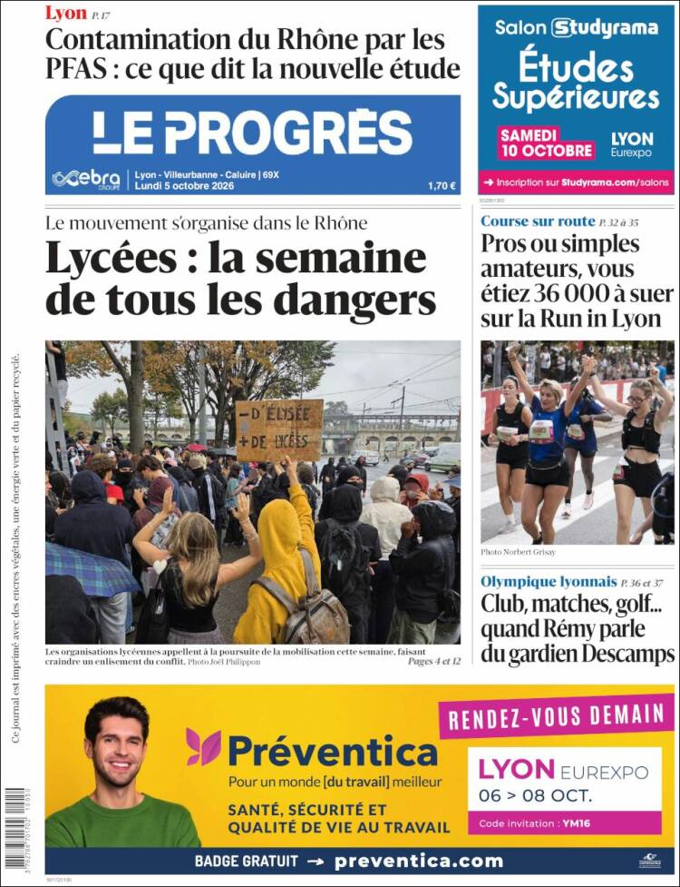 Portada de Progres de Fecamp (Francia)
