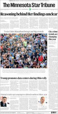 Portada de Star Tribune (USA)