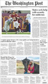 Portada de The Washington Post (USA)