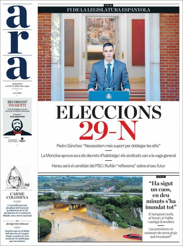 Portada de Ara (Espagne)