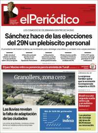 Portada de El Periódico (Espagne)