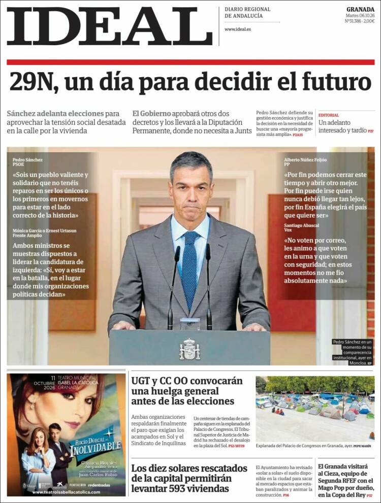 Portada de Ideal (Spain)