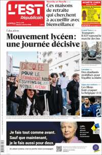Portada de L'Est Republicain (France)