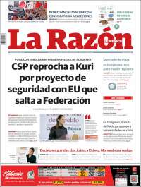 Portada de La Razón (Mexico)