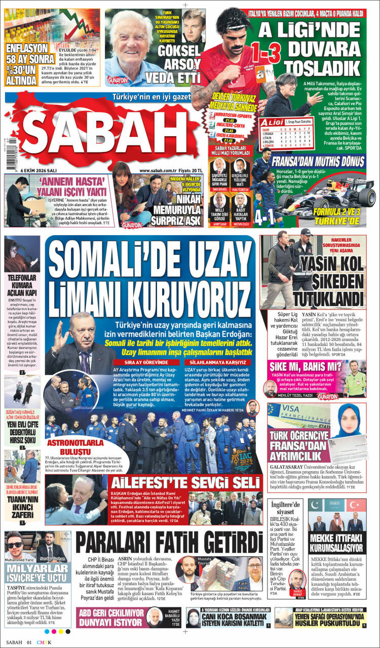 Portada de Sabah (Turqu&iacute;a)