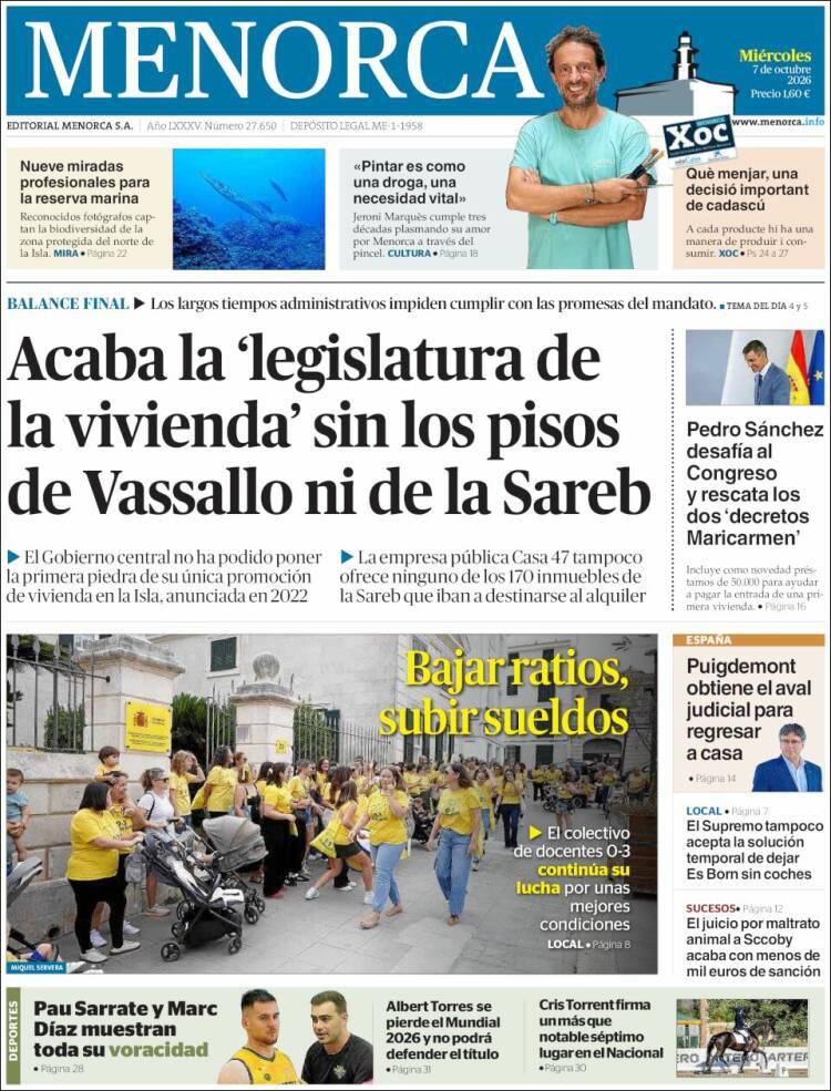 Portada de Menorca - Diario Insular (Espa&ntilde;a)
