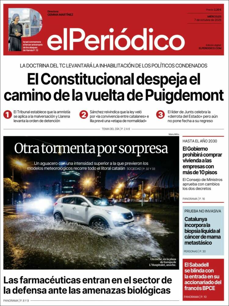Portada de El Periódico (Espa&ntilde;a)