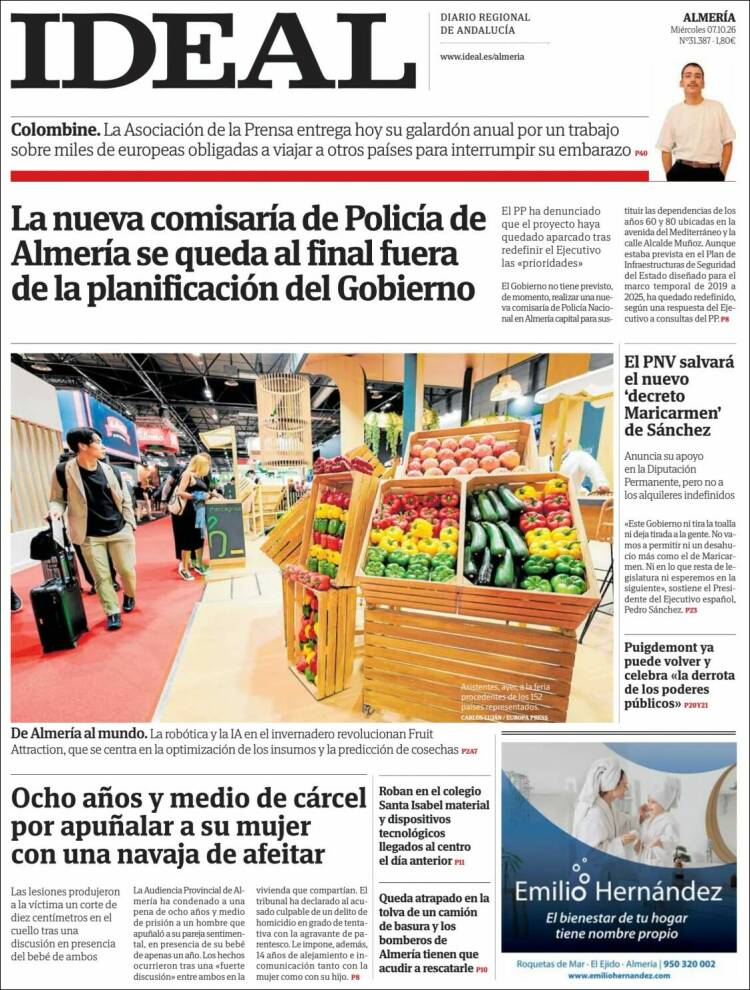 Portada de Ideal Almeria (Espa&ntilde;a)