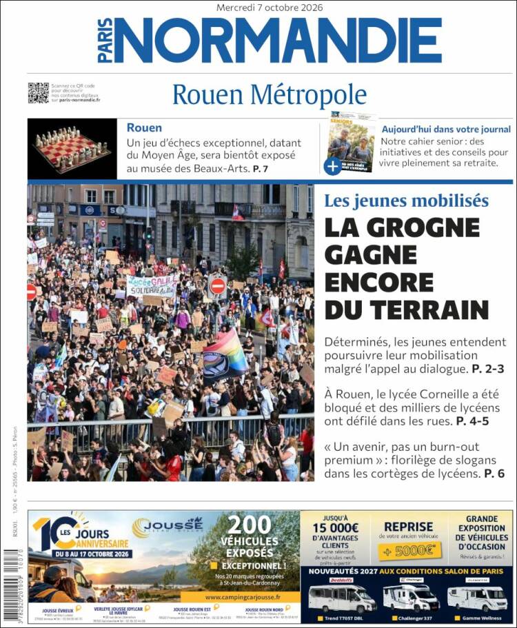 Portada de Paris Normandie (Francia)