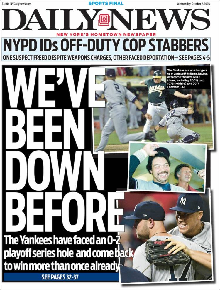 Portada de Daily News - New York (USA)