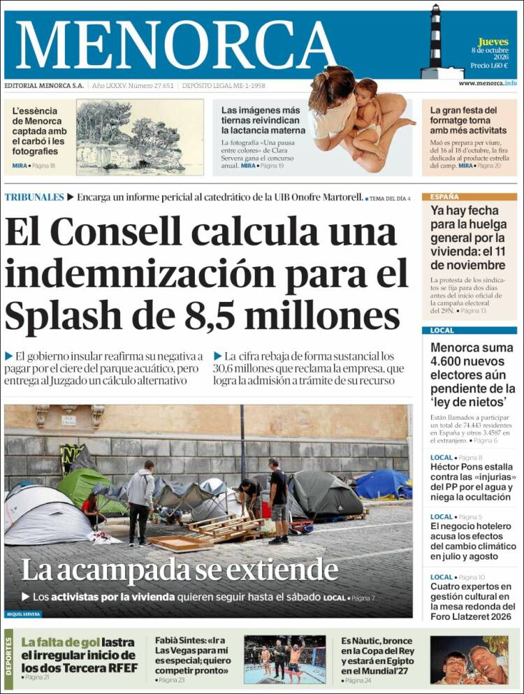Portada de Menorca - Diario Insular (Espa&ntilde;a)