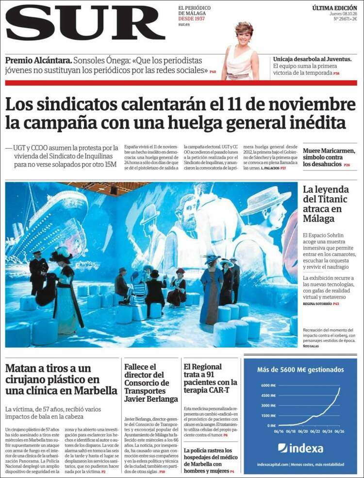 Portada de Diario el Sur (Espa&ntilde;a)