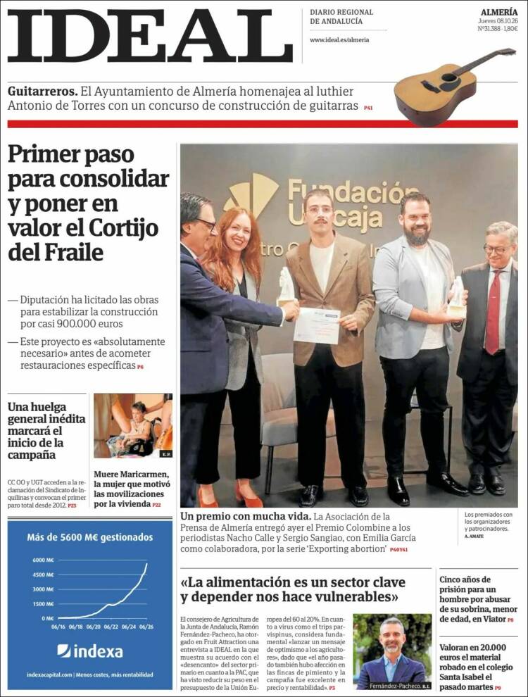 Portada de Ideal Almeria (Espa&ntilde;a)