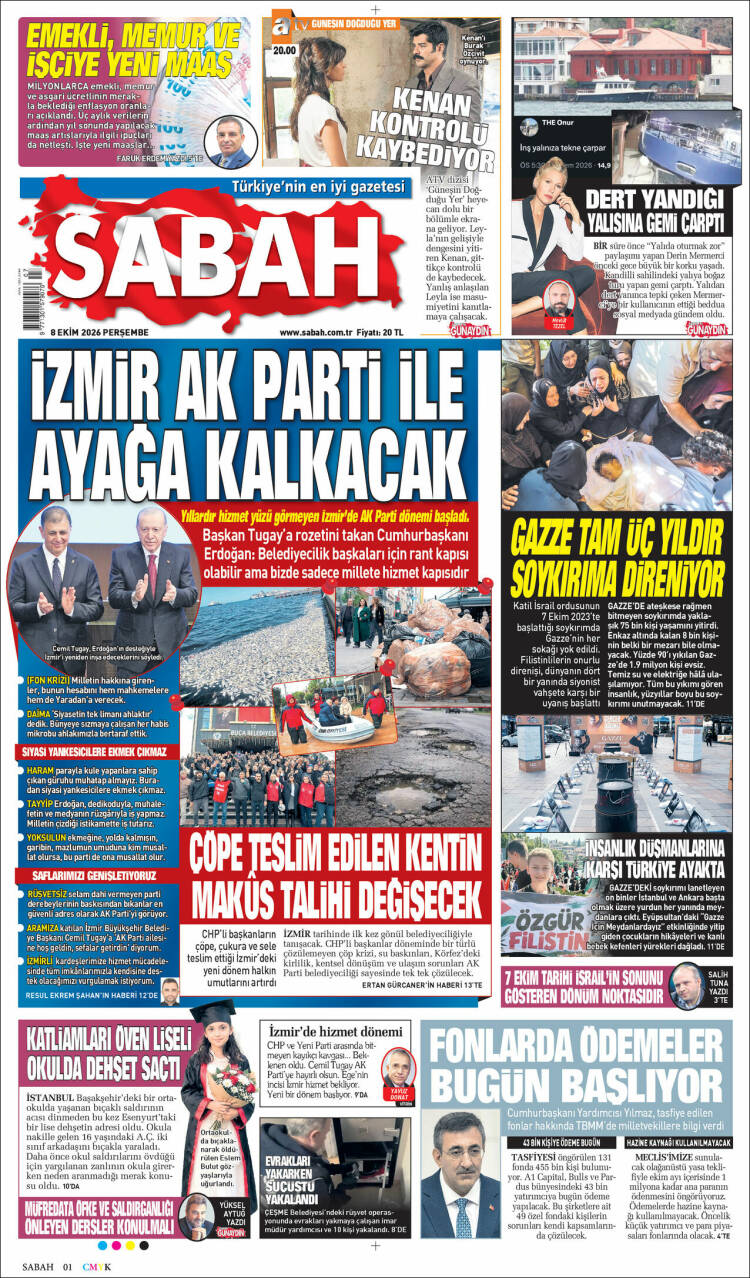 Portada de Sabah (Turqu&iacute;a)